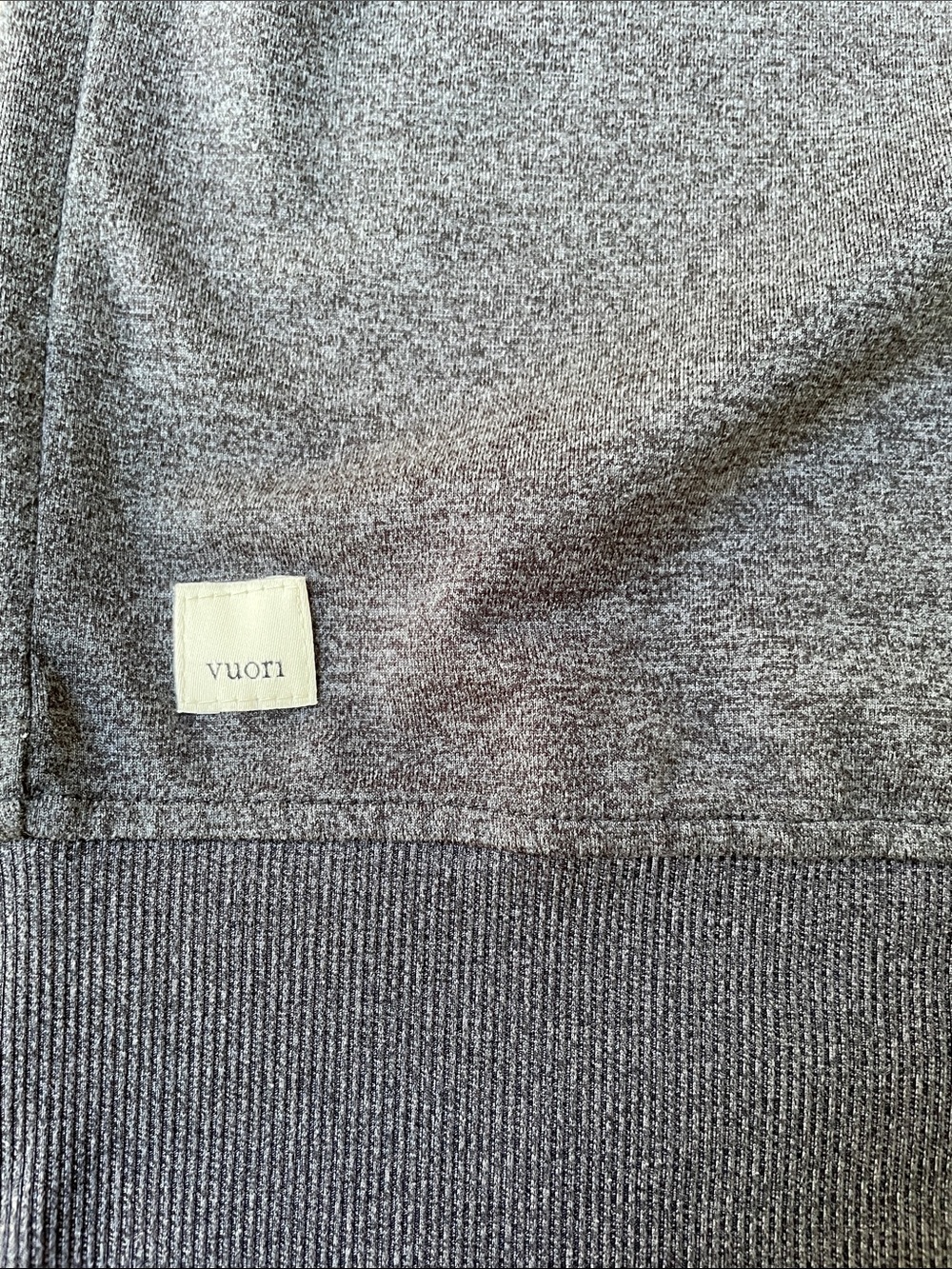 Vuori Eclipse Track Jacket Heather Gray Zip UP Sz M EUC - Picture 2 of 7